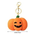 thumbnail image 5 of Cartoon Pumpkin Keychain Plush Pumpkin Charm Cute Key Ring Vintage Halloween Accessories for Purse Backpack Decoration, 5 of 7