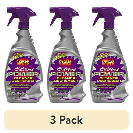 (3 pack) Purple Power Extreme Power Cleaner/Degreaser for Vehicles, Engines and Garages (32oz)