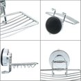 thumbnail image 2 of 1 jabonera de pared de acero inoxidable con soporte de ventosa cromado y dispensador de ducha. Adecuado para uso en cocinas y duchas., 2 of 5