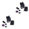 thumbnail image 1 of Youkk Lens Wide Angle 0.45X Clip-on Camera High Definition Microscope Instrument Photographs Cell Phones Black 2Set, 1 of 6