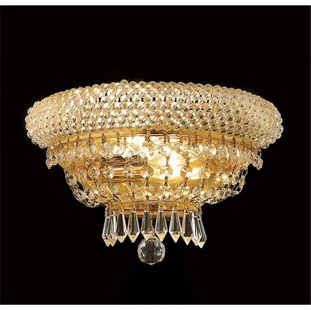 

Elegant Lighting 1803W12G-RC 12 x 8 in. Primo Collection Wall Sconce - Royal Cut- Gold