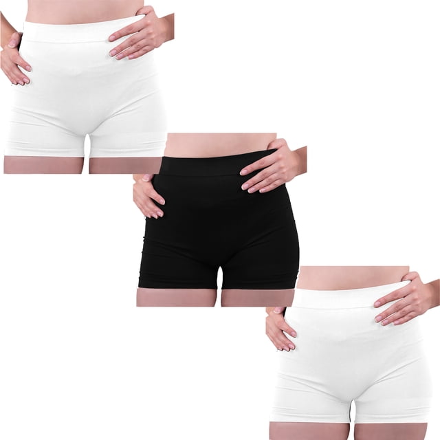 Paquete de 3 Short Licra Mujer, Corto, Unitalla, Deportivo, Atlético, Boxer