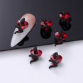 thumbnail image 7 of Soumake 3Pcs DIY Nail Decorations Snake Around 3D Heart Faux Crystal Charms Nail Art Rhinestones Phone Case Decor Accessories Manicure Supplies, 7 of 7