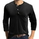 thumbnail image 2 of Camisas de Hombre Blusas de Manga Larga Con Cuello Redondo Musculoso Musculoso Básico Blusa de Color Puro Sólido Camiseta Top Odeerbi ODB122075, 2 of 4