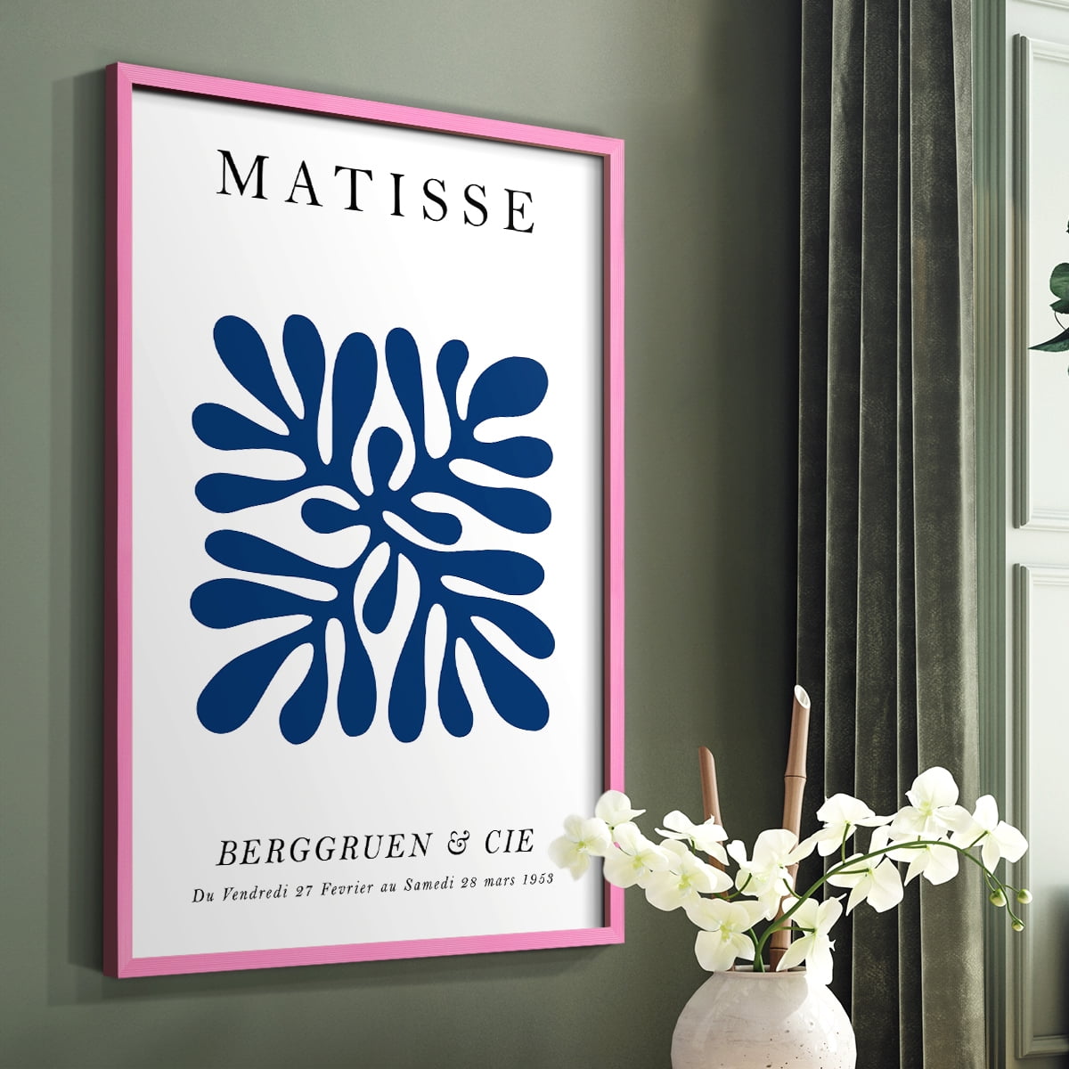 Matisse CCCI in Pink Solid Wood 8 x 10 Framed Print