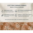 thumbnail image 5 of Soimoi 100% Cotton Canvas Fabric - Leaves Pattern, Brown | 56" Wide | Sold By 2 Yard | Medium Weight Upholstery Fabric for Home Dcor, Bags & DIY Projects, 5 of 7