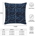 thumbnail image 2 of Multi-Size Linen Sofa Pillow Cover Invisible Zipper Open And Close Strong Use For Sofa Chair Garden Sofa Car Midnightblue Geometric Patterns_1 16"X16", 2 of 8