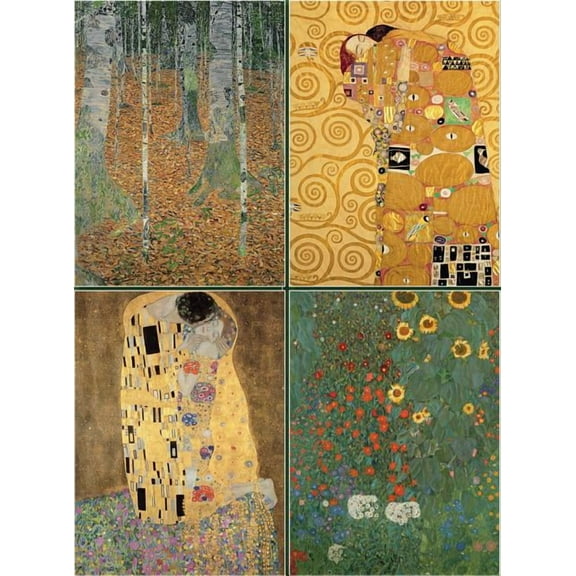 Set of 4 Magnetic Notepads: Klimt (Other)