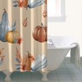 thumbnail image 4 of Fall Pumpkins Leaves Pattern Shower Curtain 36"x72" ,Bathroom Decorative Shower Curtains Set with 12 Hooks,Modern Waterproof Washable Shower Curtain, 4 of 6