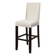 thumbnail image 1 of Linon Stewart 30" Fabric & Wood Bar Stool in Glitz White/Black, 1 of 7