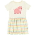 thumbnail image 3 of Inktastic Cute Little Pink Farm Pig Girls Toddler Dress, 3 of 5