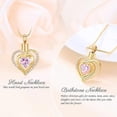 thumbnail image 4 of Heart Urn Necklace Cremation Heart Urn Necklace Ashes Love Heart Birthstone Necklace Jewellery Gifts Keepsake Pendant Memorial Locket Ashes Jewellery, 4 of 7
