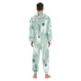 thumbnail image 7 of 1 Piece Adult Onesie Pajamas Cozy & Loose-Fit Sleepsuit Loungewear with Pockets Cute Cartoon Llama Pattern XXX-Large, 7 of 7