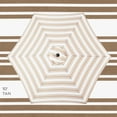 thumbnail image 4 of Best Choice Products 10ft Outdoor Steel Market Patio Umbrella w/ Crank, Tilt Push Button, 6 Ribs - Striped Tan, 4 of 7