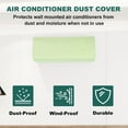 thumbnail image 4 of Uxcell Air Conditioner Cover Indoor AC Cover Leather Dustproof Dust Cover for Wall-Mounted Split Air Conditioner Green 37", 4 of 6
