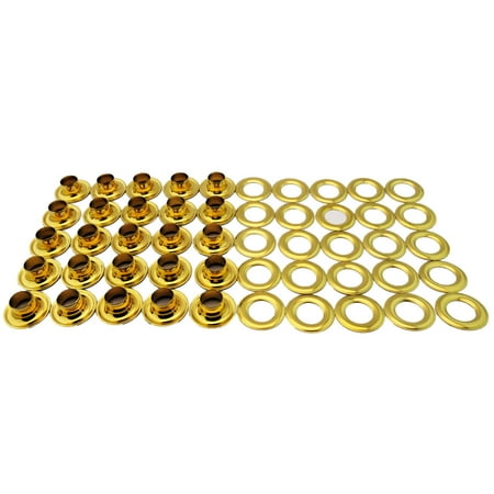 

C.S. Osborne 25 Sets Brass Grommets & Plain Washers #G1-00 (3/16 Hole)