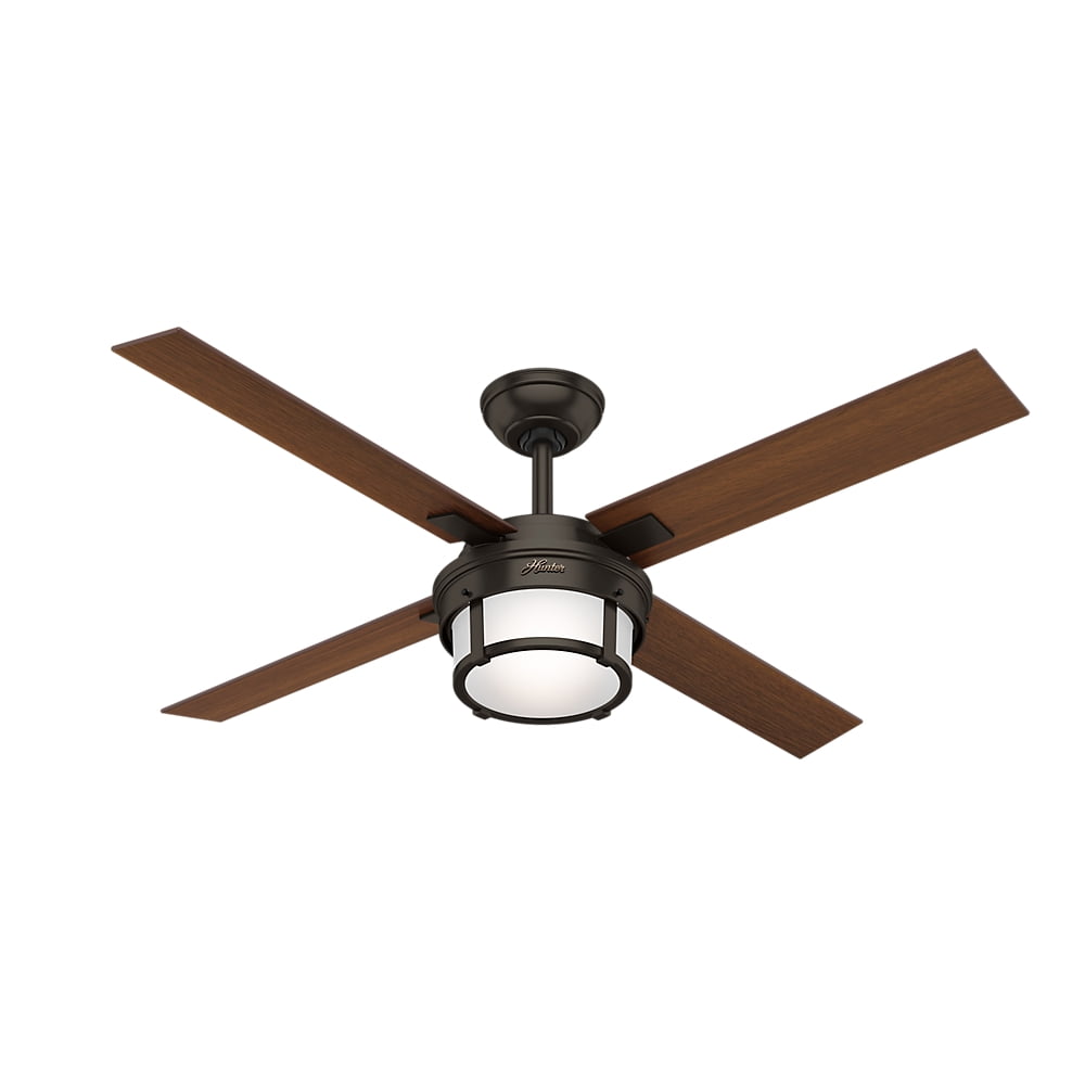 Hunter 52 Maybeck Premier Bronze Ceiling Fan With Light Handheld Remote