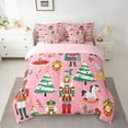 thumbnail image 2 of Manfei Merry Christmas 7pcs Bedding Comforter Set,Nutcracker Soldier Queen Bedding Sets,Cute Ballet Girls Queen Sheet Sets For Child,Breathable Home Decor Reversible, 2 of 8
