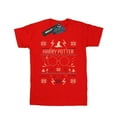 thumbnail image 1 of Harry Potter Womens Christmas Pattern Cotton Boyfriend T-Shirt, 1 of 3