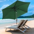 thumbnail image 3 of Autlaycil 7.5ft Green Outdoor Patio Umbrella with Tilt, Crank and Sturdy Ribs for Lawn, Garden, Backyard and Pool, 3 of 6