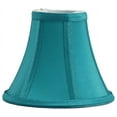 thumbnail image 4 of Urbanest Silk Softback Bell Chandelier Shade, 3″ Top × 6″ Bottom × 5″ Slant Height – Replacement Lamp Shades for Chandelier, Pendant Light, Wall Sconce & Small Table Lamp, 6 Pieces, Teal, 4 of 4