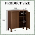thumbnail image 3 of LKTART Sideboard Buffet Cabinet with Storage 31.5" - Modern 2-Door Accent Cabinet, Wood Coffee Bar Console Table for Living/Dining Room (3pcs), 3 of 10