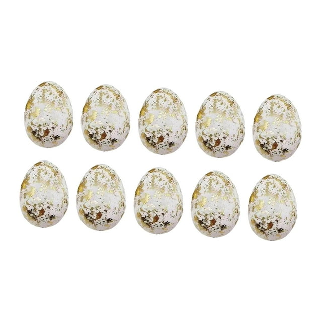 10 piezas de huevos de Pascua, decoración de Pascua, suministros de premios multifuncionales, rellenos de cestas para 3 cm x 4 cm