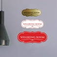 thumbnail image 3 of Signs ByLITA Designer Wellbeing Room Elegant Design Clear Messaging Durable Construction Easy Installation Sign (Red) - Small, 3 of 5