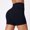 Black, variant on Womens High Waist Yoga Shorts 2026 Comfy Summer Solid Color Gym Workout Bermuda Shorts Beach Vacation Stretchy Running Beach Shorts