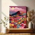 thumbnail image 6 of UXIEQU Colorful Mountain Floral Landscape Canvas Wall Art 15.75x11.81 Inches, 6 of 8