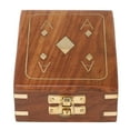 thumbnail image 3 of Kartique Golden Playing Cards For Adult 1 Set With Handmade Wooden Box | Playing Card Storage Box Is A Wooden Handicraft Produced With Much Better Look | Use For Party Game, Playing Card, 3 of 5