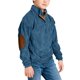 thumbnail image 5 of Camisa de manga larga con bloques de color para niños, talla mediana, informal y cómoda, blusa de poliéster para niños, 5 of 8