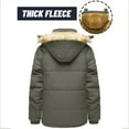 thumbnail image 5 of FDGIU Men's Versatile Quilted Puffer Jacket, Hooded Winter Coat with Hood, Warm Windproof Insulated Outerwear, 5 of 7