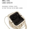 thumbnail image 3 of LHSHID Sac pour Femme Pliable Portable Mode Simple Sac à Bandoulière Oblique (Blanc), 3 of 5