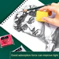 thumbnail image 2 of Borrador de goma de plasticidad de Color sólido, toallita suave para bocetos, borradores amasados para resaltar, suministros de pintura artística escolar, papelería para estudiantes, 2 of 5