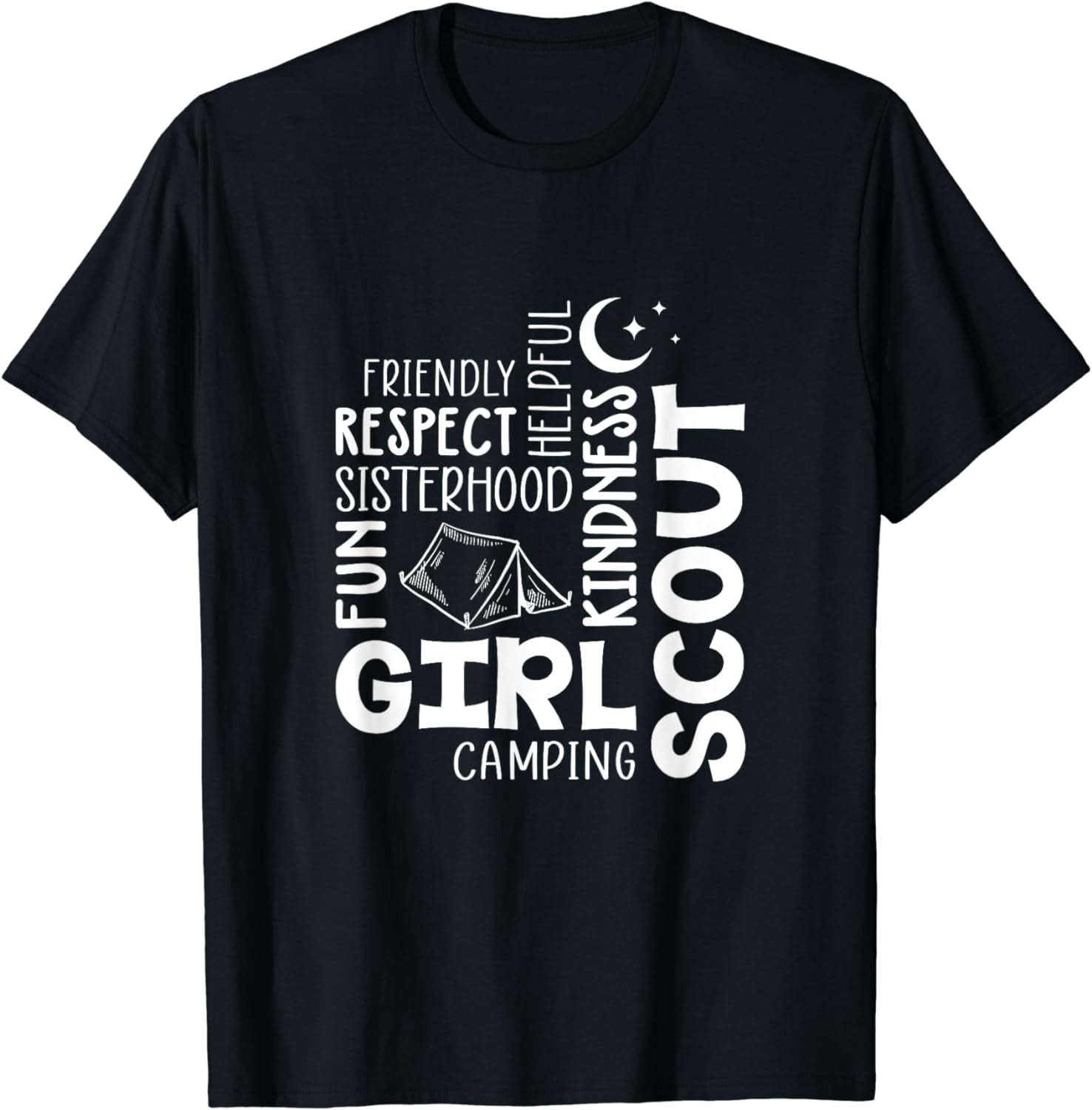 Girls Scout Camping Adventure Scout Troop Cookie Dealer T-Shirt