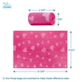 thumbnail image 4 of Voyager Reflective Leash Bag Dispenser Set with Neoprene Handle, 5ft Long, Supports Small, Medium, and Large Breed Puppies, Cute and Heavy Duty for Walking, Running, and Training - Fuchsia, M, 4 of 6