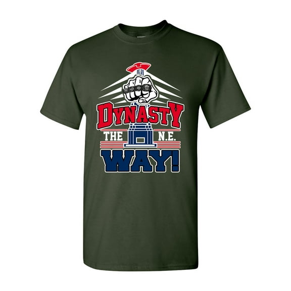 Dynasty The New England Way Football Sports Champs DT Adult T-Shirt Tee