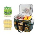 thumbnail image 2 of FORMRS Insulated Cooler Bag 24 Cans Capacity Soft Leakproof Lunch Box with Side Pockets, Flowers and Dog, 2 of 7
