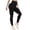 Z-Black290, variant on Womens Athletic Leggings Solid Color High Waist Seamless Slim-Leg Ankle Length Tight Bottoms Ladies Gym Workout Yoga Pants