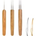 thumbnail image 1 of 5 Pieces Dreadlock Crochet Hook Tool Kit Braid Hair Dreadlocks Needle Weaving Crochet for Braid Craft (0.75mm), 1 of 5