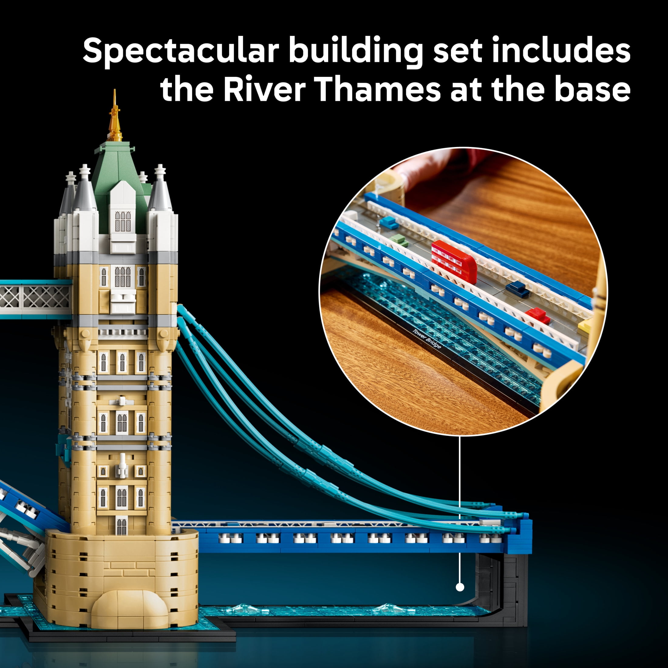 LEGO Architecture Tower Bridge - Building Set for Adults, Ages 18+ - Model London Landmark - Home, Bookshelf or Bedroom Decor - Gift for Birthdays - 21067