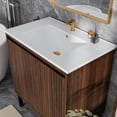 thumbnail image 4 of Demi Bonn 30 Inch Bathroom Vanity with Sink - Floor - standing, soft - closing drawers, oak finish, ceramic sink, stable & spacious, white., 4 of 7