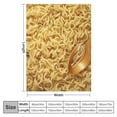 thumbnail image 4 of Nawypu  Novelty Instant Noodles Blanket, Funny Realistic Food Throw Blankets Ramen Texture Print Flannel Blanket for Bedroom Living Rooms Sofa Couch Beds Office Lap, 4 of 6