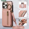 thumbnail image 4 of Allytechgroup PU Leather for iPhone XS/X Wallet Case with Card Slot, Military Grade Drop Protection Anti-Fingerprint Design for iPhone XS/X, Rosegold, 4 of 10