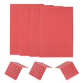 thumbnail image 1 of Miniatura Techo Tejas PVC Unique Bargains Modelo Tejado Azulejos Rojo Paquete de 4 1:100, 1 of 7