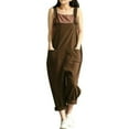 thumbnail image 1 of Pantalons Décontractés en Lin pour Femmes Combinaison en Coton Sarouel, 1 of 4