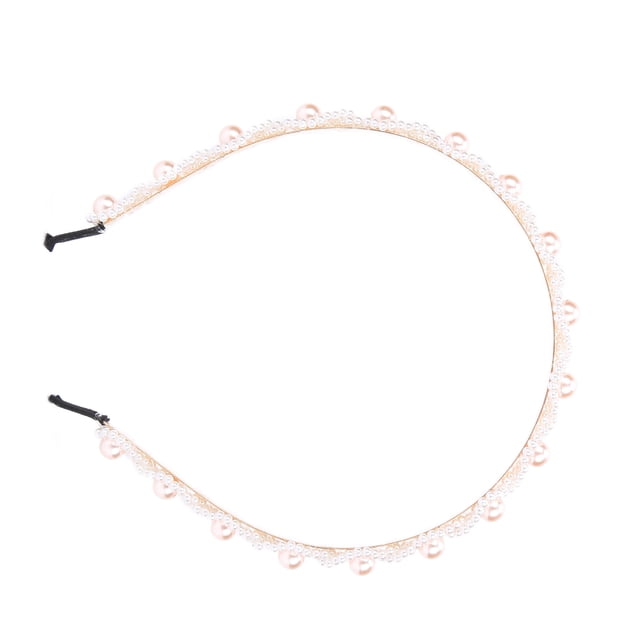Diadema de boda, accesorio para el cabello de mujer de moda con perlas sintéticas, diadema elegante y estética