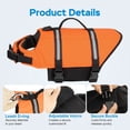 thumbnail image 3 of Supet Ripstop Dog Life Jacket, Durable Pet Flotation Vest with Adjustable Straps and Rescue Handle for Dogs Swimming, Boating and Water Activities, 3 of 8