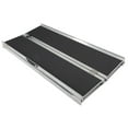 thumbnail image 4 of Zimtown 10ft Aluminum Loading Slip Resistant Surface Wheelchair Portable Ramp-120" x 28", 4 of 7